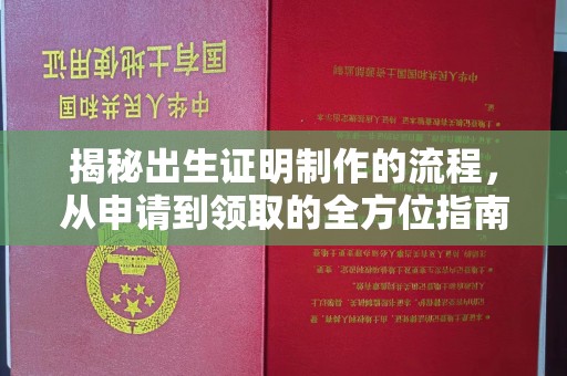 宝安揭秘出生证明制作的流程，从申请到领取的全方位指南
