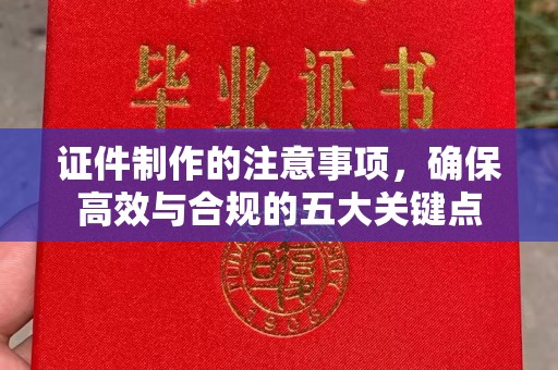 宝安证件制作的注意事项，确保高效与合规的五大关键点