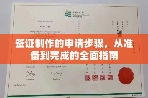 宝安签证制作的申请步骤，从准备到完成的全面指南
